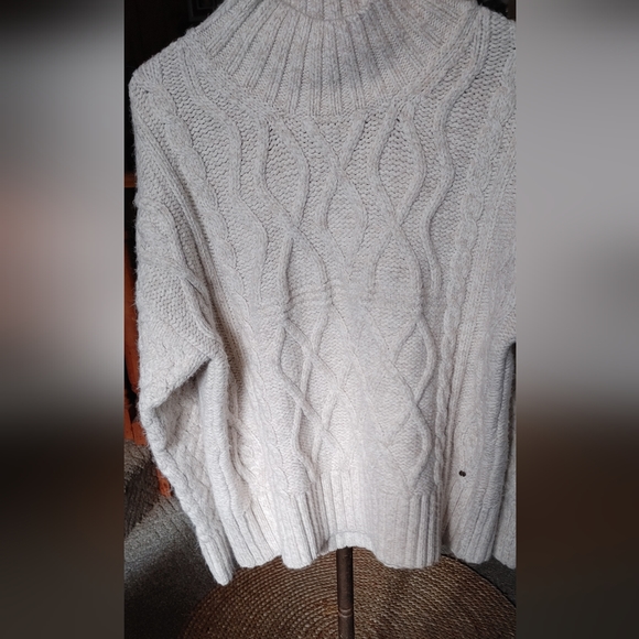 Cable Knit Sweater Fat Face United Kingdom size 12 Cream - Picture 4 of 9
